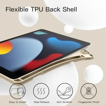 JETech iPad 10.2 Case with Pencil Holder and Auto-Wake