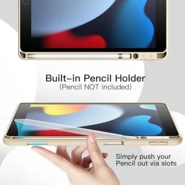 JETech iPad 10.2 Case with Pencil Holder and Auto-Wake