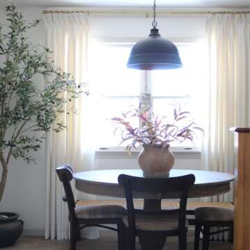 HOMERILLA Pinch Pleated Curtains 96 Inches Long,Unlined Room Darkening Drapes for Living Room,Lille Linen Pinch Pleated Curtains for Sliding Glass Door,W52 x L96,White,1 Panel.