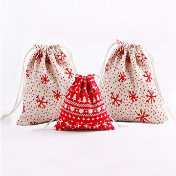 Reusable Fabric Gift Bags Are The Perfect Christmas Bags For Gifts - A Set Of 3 Eco Friendly Bags 2 ...