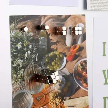 45Pack Small Square Cube Magnets,Fun Magnets,Tiny Magnets Magnets for Crafts, Fridge Magnets,Refrigerator Magnets, Magnets for Whiteboard, Block Magnets,Cute Magnets (5x5x5mm)