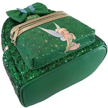 Charming Tinkerbell Sequin Mini Double Strap Bag