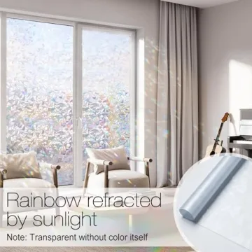 rabbitgoo Rainbow Window Film for Style and Privacy