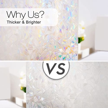 rabbitgoo Rainbow Window Film for Style and Privacy