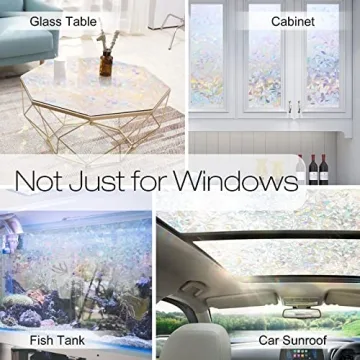 rabbitgoo Rainbow Window Film for Style and Privacy