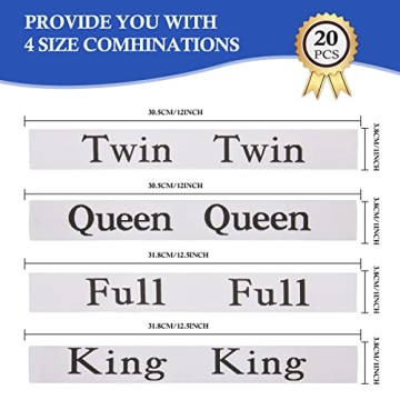 20-Piece Bed Sheet Organizer Bands for effective closet organization