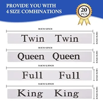 20-Piece Bed Sheet Organizer Bands for effective closet organization