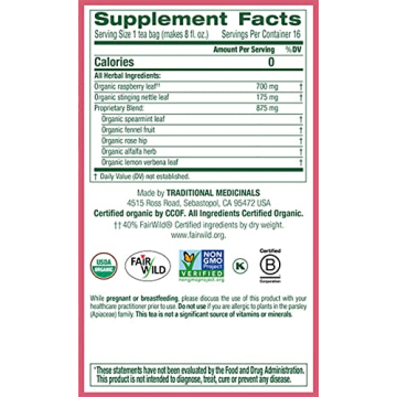 Organic Pregnancy Tea for Expecting Mothers | 16 Tea Bags