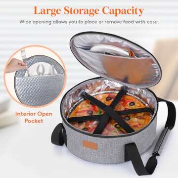 Lifewit Round Insulated Casserole Carrier for Easy Transport