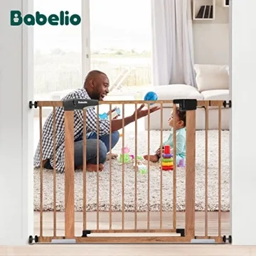 BABELIO Baby Gate: Stylish Metal Gate for Babies and Pets