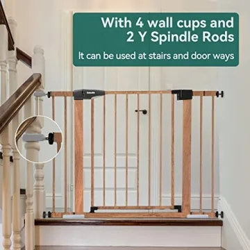 BABELIO Baby Gate: Stylish Metal Gate for Babies and Pets