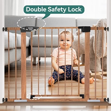 BABELIO Baby Gate: Stylish Metal Gate for Babies and Pets