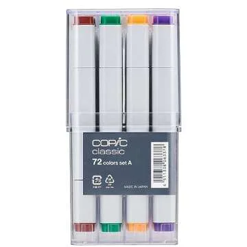 Copic Classic, Alcohol markers, 72 Color Set A (New Ver.)