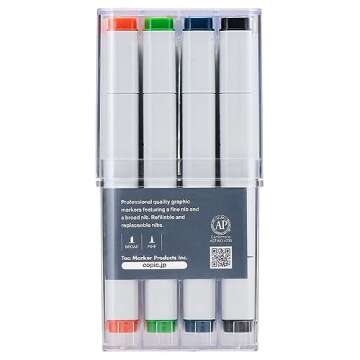 Copic Classic, Alcohol markers, 72 Color Set A (New Ver.)