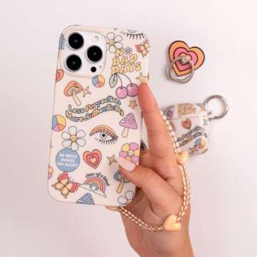 VELVET CAVIAR Phone Charm Wrist Strap - Cute Beaded Cellphone Wristlet - Lanyard Accessory for Women...