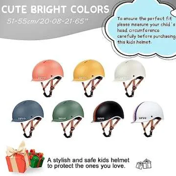 Kids Helmet, SIFVO Kids Bike Helmet Skateboard Helmet Scooter Helmet All-Round Protection Boys Girls Bike Helmet Adjustable & Durable 51-55cm