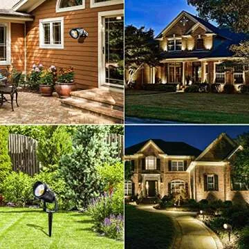 ZUCKEO 10W Low Voltage Landscape Lights LED Landscape Lighting with Connectors, 12V Outdoor Spotlights Yard Garden Pathway Lights, 1000LM Waterproof Warm White Light (14 Pack)