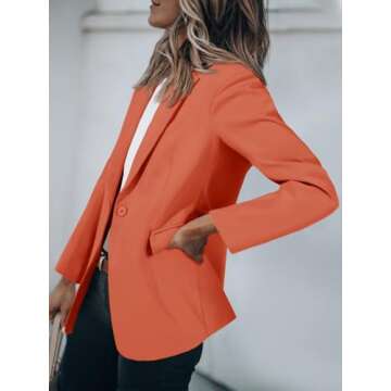 Cicy Bell Women's Casual Blazer - Stylish Office Jacket