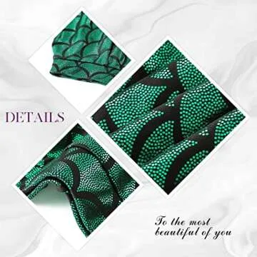 Zoestar Mermaid Skirt Sparkly Hip Scarf Beach Fish Scale Skirt Party Club Costume Mermaid Skirts for Women and Girls (as1, Waist, Numeric_25, Regular, Green)
