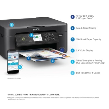 Epson XP-4200 Wireless All-in-One Printer for Home
