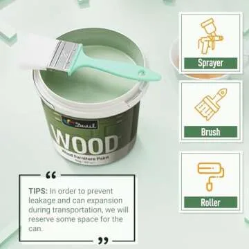 DWIL Matte Finish Furniture Paint - 5 Oz Wood Paint for Cabinets, Doors, Tables, and Dressers Refinishing - Water-Based, Non-Toxic & Odorless, Easy to Apply(Blue Grey)-Trial Pack