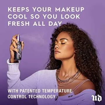 Urban Decay All Nighter Long-Lasting Makeup Setting Spray - Pack of 2 - Full Size (4.0 fl oz) & Travel Size (1.0 fl oz) - Lasts Up To 16 Hours - Oil-Free - Natural Finish