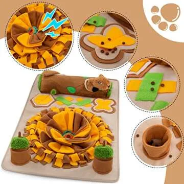Meilzer Snuffle Mat - Interactive Dog Puzzle for Fun