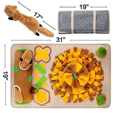 Meilzer Snuffle Mat - Interactive Dog Puzzle for Fun