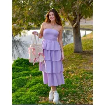 ZESICA Women's Summer Boho Maxi Dress for Stylish Days