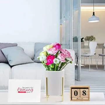 Bersauji Luxury Gold Pencil Holder for Desk