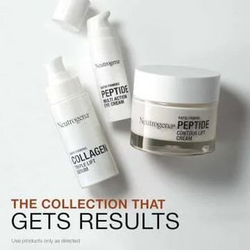 Neutrogena Rapid Firming Peptide Contour Lift Face Cream, Moisturizing Daily Facial Cream to visibly firm & lift skin plus smooth the look of wrinkles, Mineral Oil- & Dye-Free, 1.7 oz