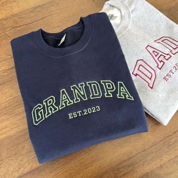 Customized Dad Embroidered Sweatshirt for Every Occasion