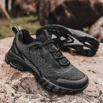 Hiking Shoes for Women Waterproof Lightweight Non Slip Comfortable Breathable Work Walking Trekking ...