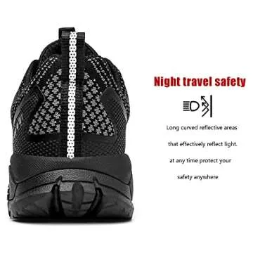 Hiking Shoes for Women Waterproof Lightweight Non Slip Comfortable Breathable Work Walking Trekking Trails Rain Outdoor impermeable antideslizantes Zapatos de senderismo para Mujer Black