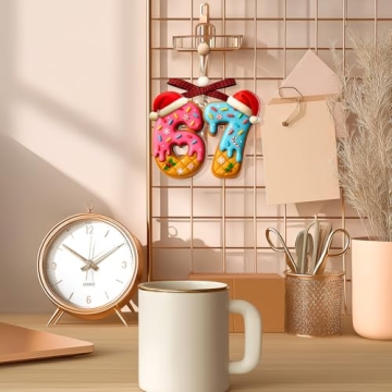 67 Donut 6 7 Christmas Ornament - Funny Meme Gag Gift for Kids, Teens