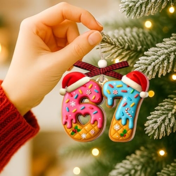 67 Donut Ornament - Trendy Meme Christmas Decor 2025