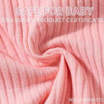 GDTOGRT Baby Girl Clothes Newborn Outfit Infant Ruffle Sleeve Romper and Floral Pants with Cute Headband Sets Baby Clothes for Girls 0-3 Months - Pink