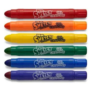 Mr. Sketch Scented Twistable Gel Crayons, 6 Colors