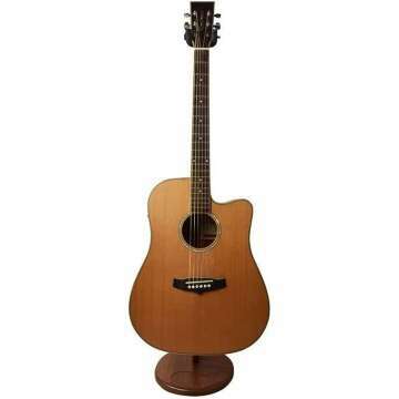 Ruach GS-1 Acoustic Electric Guitar Stand - Mahogany