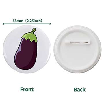 Mostme 200 Sets 58mm Button Supplies for DIY Badges