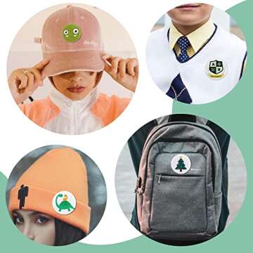 Mostme 200 Sets 58mm Button Supplies for DIY Badges