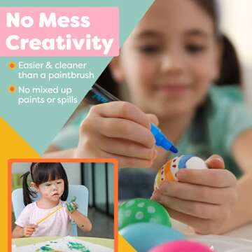 Colorful Art Co. Acrylic Paint Pens – Permanent, Waterproof Pen 12 Pack w/Reversible 3-5mm Brush Tips – Painting Markers for Rocks, Wood, Glass, Ceramic & Stone - Craft Supplies