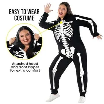 Morph Skeleton Costume for Women Plus Size Halloween