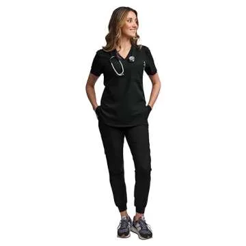 Stylish Green Town Scrubs for Women - Comfortable Jogger Set