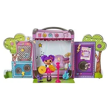 Lalaloopsy Mini Doll 2-Pack – Cloud E. Sky + Storm E. Sky with Mini Pets Poodle & Cat, Two 3” Mini Dolls with Accessories, in Reusable House Package playset, for Ages 3-103, Multicolor