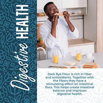 Rye Flour 2lb - Whole Grain, Non-GMO Baking Essential