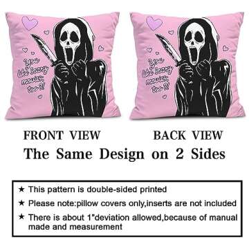 Snycler You Like Scary Movies Too Ghost Pillow Cover