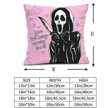 Snycler You Like Scary Movies Too Ghost Pillow Cover