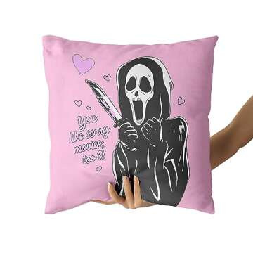 Snycler You Like Scary Movies Too Ghost Pillow Cover