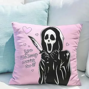 Snycler You Like Scary Movies Too Ghost Pillow Cover